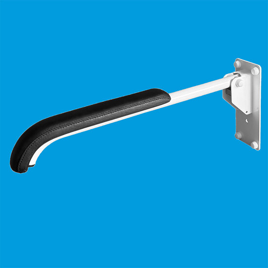 JadaCare Toiletsteun met armleggerkussen RVS wit