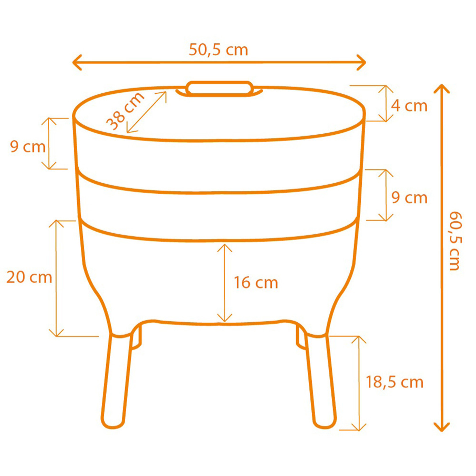 Worm Composter Antraciet