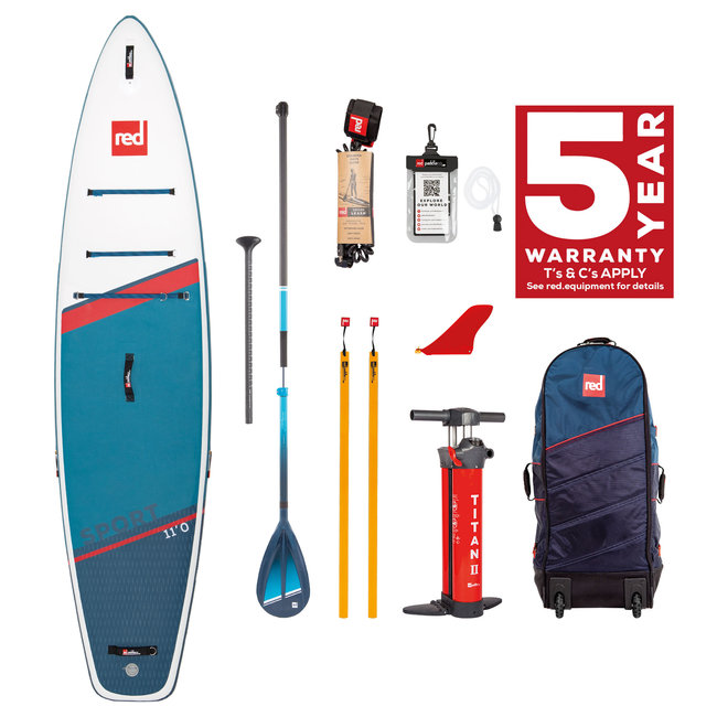Red Paddle Co Red Paddle Co 11'0" Sport MSL SUP Inflatable Paddle Board package