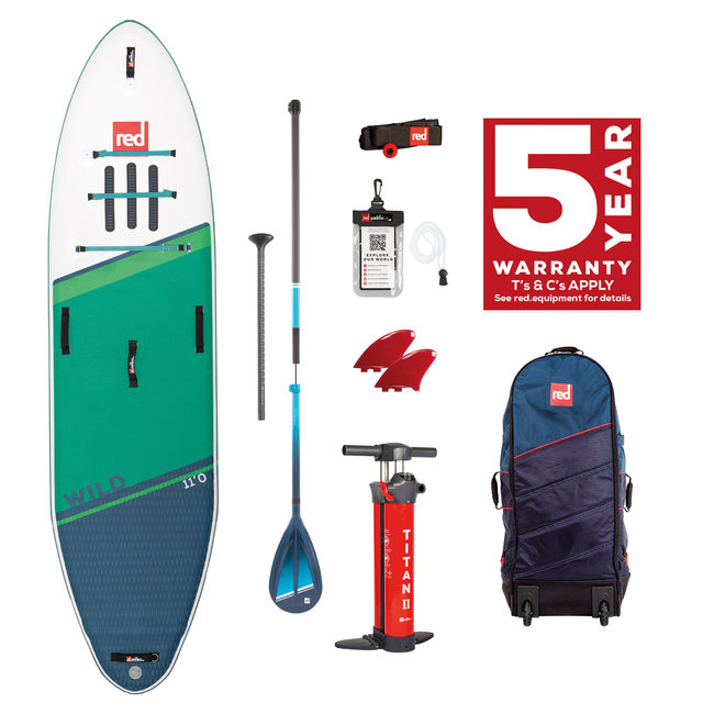 Red Paddle Co Red Paddle Co 11'0" Wild MSL SUP Inflatable Paddle Board package