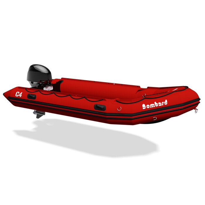 Bombard Commando C4 (4.30 mtr.) onverwoestbare rubberboot - ROOD