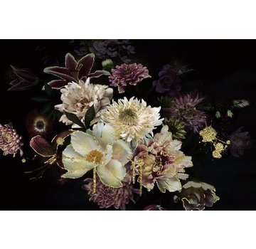 Ter Halle Glasschilderij 120x80cm Flowers ll