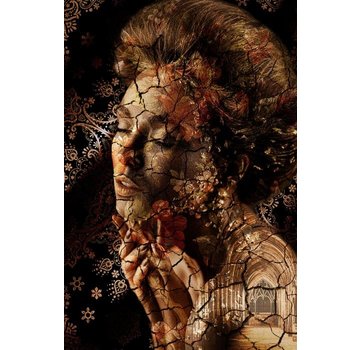 Ter Halle Glasschilderij 80x120cm the Golden Lady