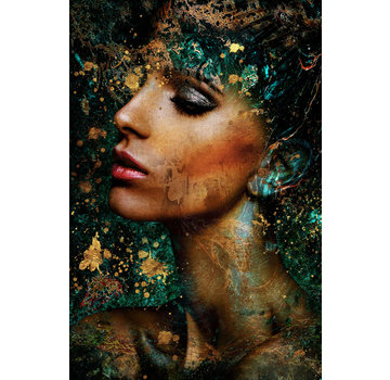 Ter Halle Glasschilderij 80x120cm Paint woman