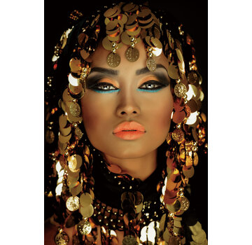 Glasschilderij 110x160cm Arabic Queen