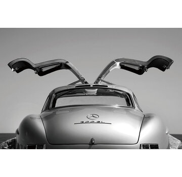 Glasschilderij 80x120cm the Mercedes-Benz 300SL