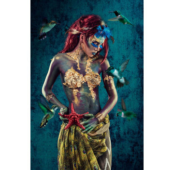 Ter Halle Glasschilderij 80x120x0.4  Colors and birds