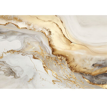 Ter Halle Glasschilderij 160x110x0.4 Golden waves