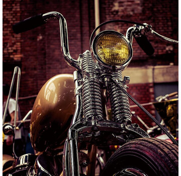 Ter Halle Glasschilderij 80x80x0.4 it's a Chopper