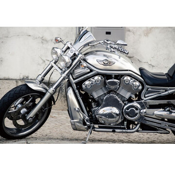 Ter Halle Glasschilderij 120x80x0.4 Harley Davidson