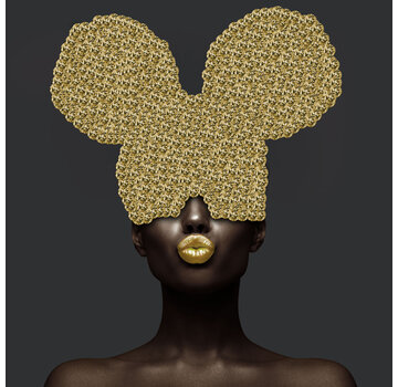 Ter Halle Glasschilderij 80x80x0.4 Disney Lips