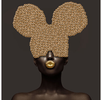 Ter Halle Glasschilderij 80x80x0.4 Disney Lips