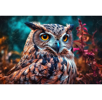 Ter Halle Glasschilderij 120x800x0.4 Owl