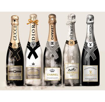 Ter Halle Glasschilderij 120x80x0.4 Champagne