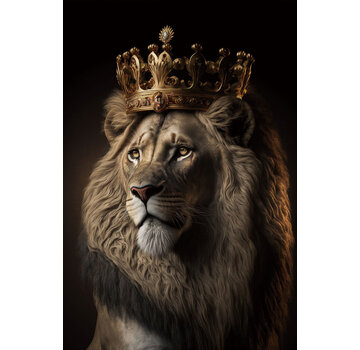 Ter Halle Glasschilderij 80x120x0.4 King Lion