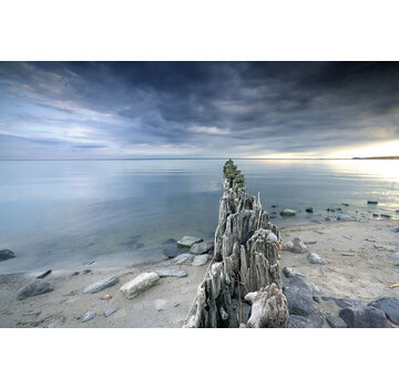 Ter Halle Glasschilderij 120x80x0.4 Zeezicht.