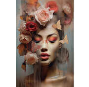 Ter Halle Glasschilderij 80x120x0.4 Flower Queen
