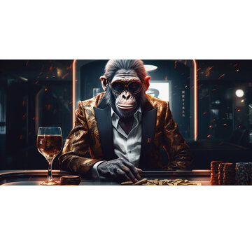 Ter Halle Glasschilderij 160x80x0.4 Pokeraap