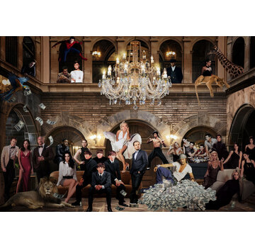 Ter Halle Glasschilderij 80x120cm filmsterren