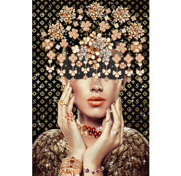 Ter Halle Glasschilderij 80x120cm Glitter