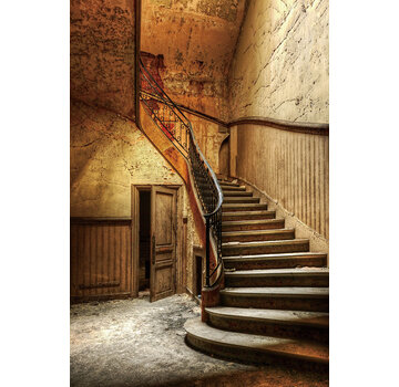 Ter Halle Glasschilderij 80x120cm Oude trap