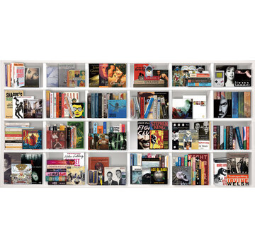 Ter Halle Glasschilderij met 3D reliëf 160x80cm Boekenkast