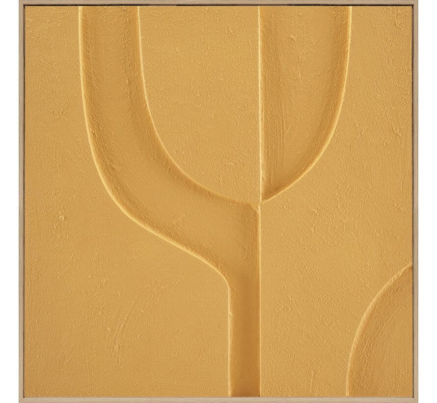 3D wanddecoratie 80x80cm Organisch ray flower