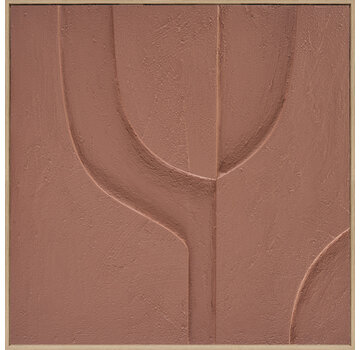 Ter Halle 3D wanddecoratie 80x80cm Organisch mocha mouse