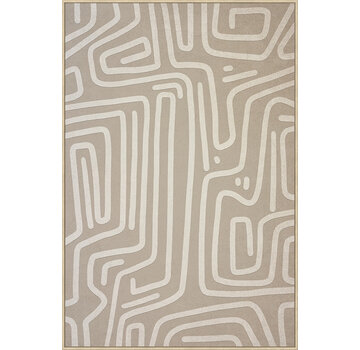 Ter Halle Canvas incl. lijst 80x120cm met foam 'Doolhof'