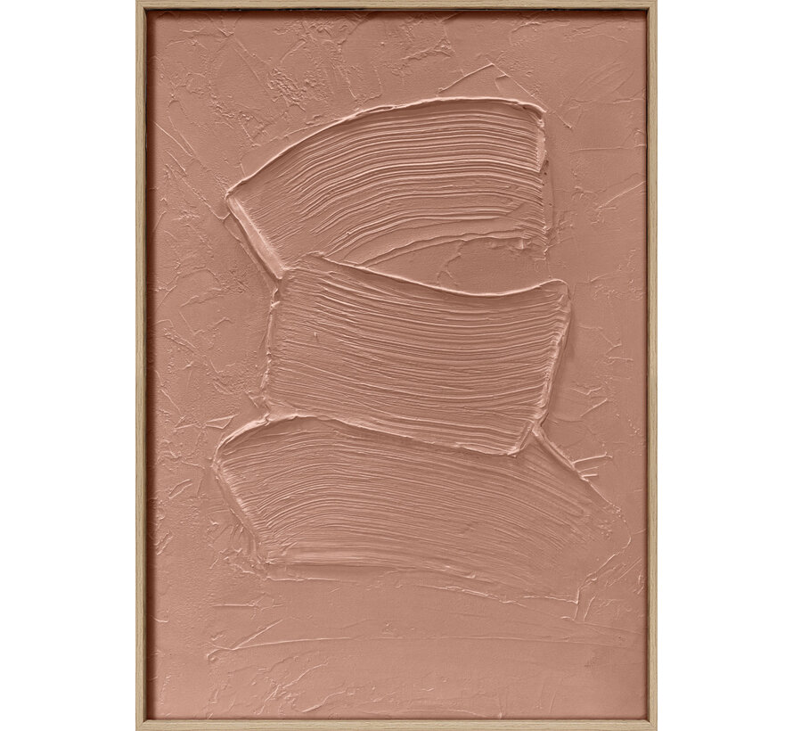 3D wanddecoratie 50x70cm mocha mouse. 