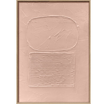 Ter Halle 3D wanddecoratie 50x70cm terracotta. 