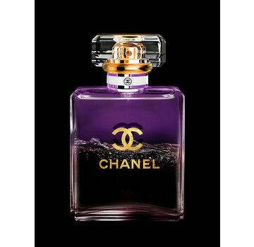 Ter Halle Glasschilderij met goudfolie 60x80cm Doorzichtig Parfumflesje 