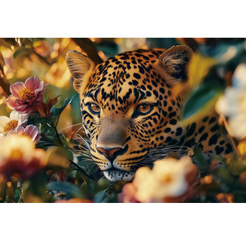 Ter Halle Glasschilderij 80x120cm Panter