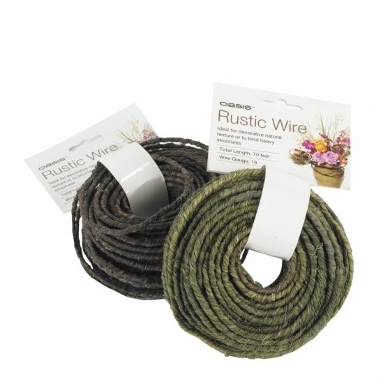 OASIS FLORAL PRODUCTS Rustic Grapevine Wire Braun 22 m x 13 mm Ø