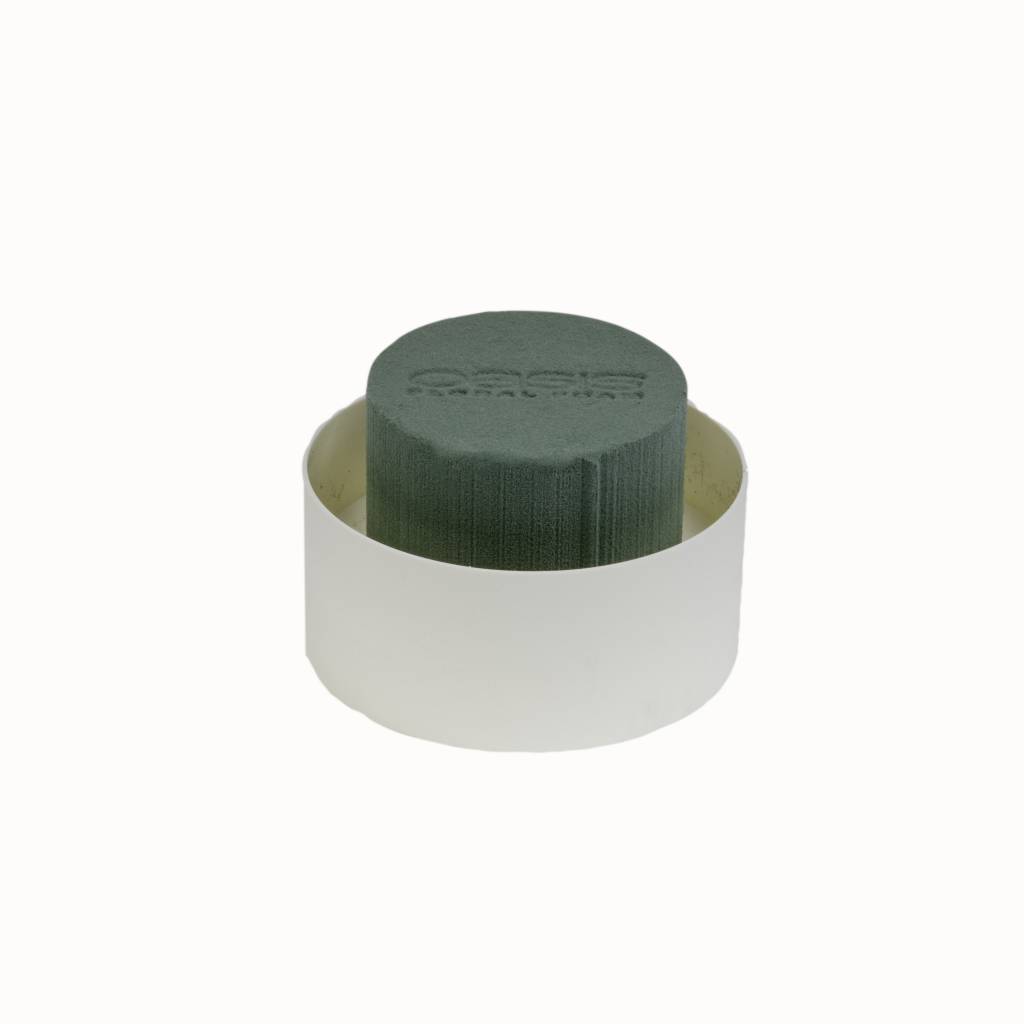 OASIS® FLORAL FOAM  Table Design Viva Mini | Creme | Ø11x6cm | 12 stuks