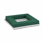 OASIS® FLORAL FOAM Table Deco Quadro | Wit | 27x27x4,5cm | 2st