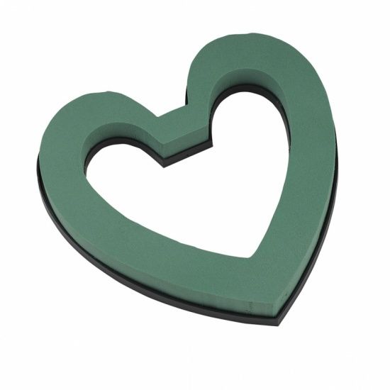 OASIS FLORAL FOAM Herz Offen 21,5 x 22 x 3 cm