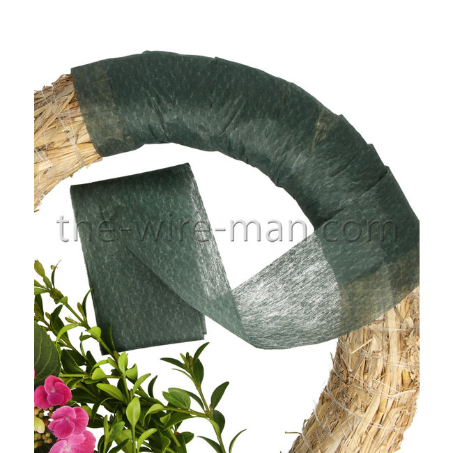 Kransen Wikkelband Viscose Groen  6 cm x 75m