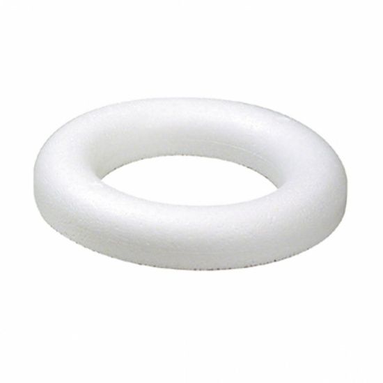OASIS STYROPOR Piepschuim Krans Ring 15 x 2 cm (vlak)