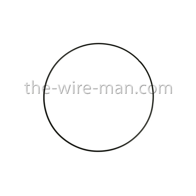 Draad Ring / Metaal Ring Zwart 25 cm