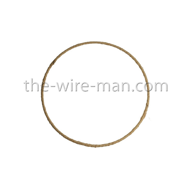 Draht Ring / Metallring Jute 25 cm