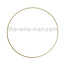 Draht Ring / Metallring Gold 35 cm