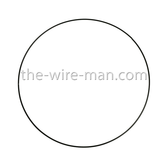 Draad Ring / Metaal Ring Zwart 35 cm