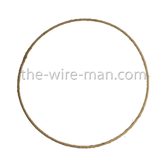 Draht Ring / Metallring Jute 35 cm
