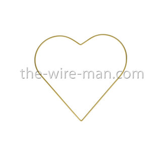 H&R The wire man® Draht Herz Gold 25 cm