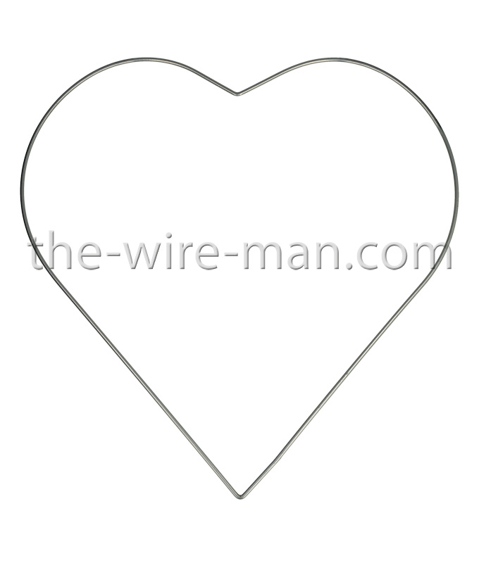 H&R The wire man Draht Herz Silber 35 cm