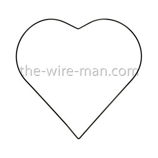 H&R The wire man® Draht Herz Schwarz 35 cm