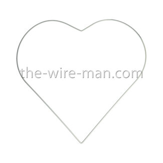 H&R The wire man® Draht Herz Weiß 35 cm