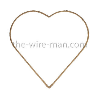 H&R The wire man® Draht Herz Jute 35 cm