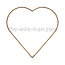 Draad Hart / Metaal Hart Jute 35 cm